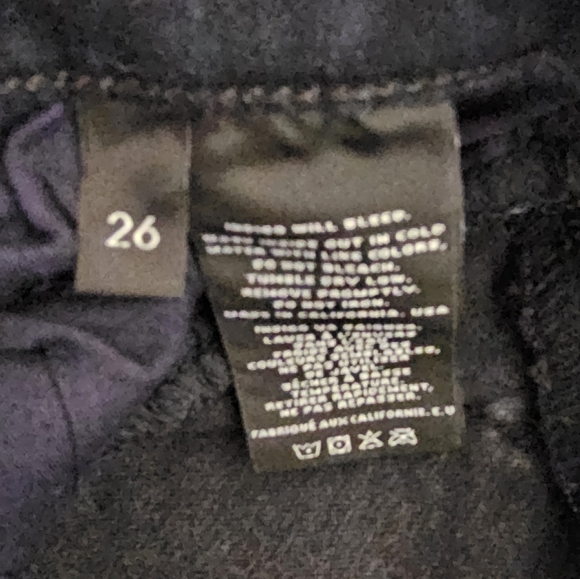 J Brand Cropped Skinny Mid Rise Distressed Blue Mercy Jeans 26 Preowned - Picture 9 of 10